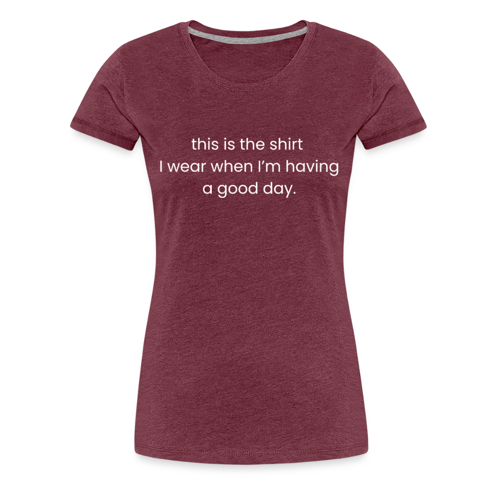 Women’s Premium T-Shirt - heather burgundy