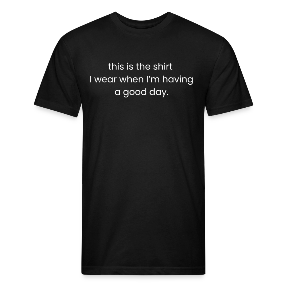 Fitted Cotton/Poly T-Shirt by Next Level - black