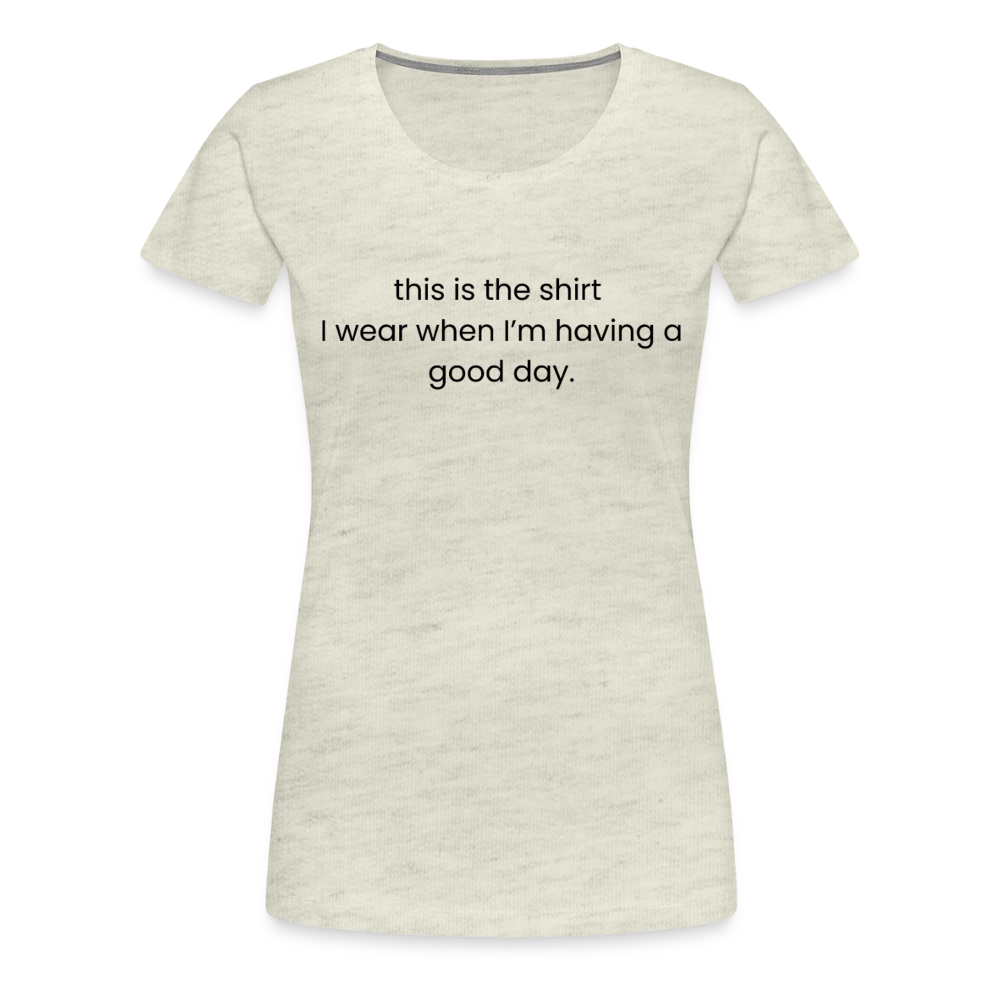 Women’s Premium T-Shirt - heather oatmeal