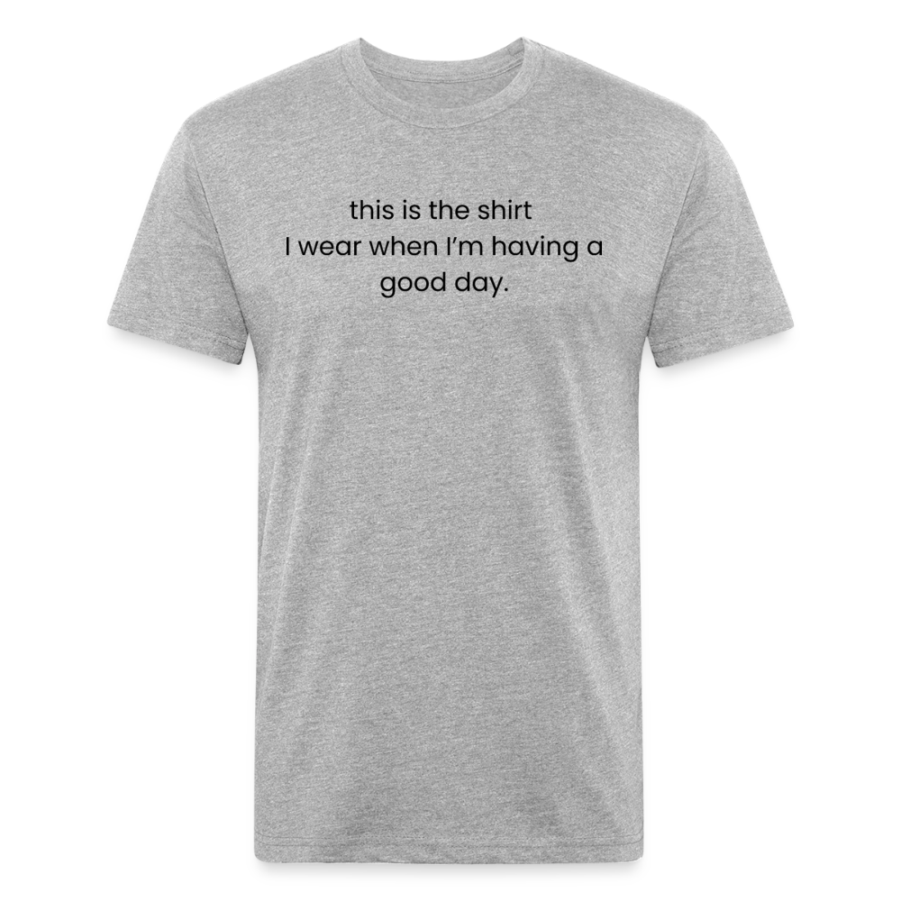 Fitted Cotton/Poly T-Shirt by Next Level - heather gray