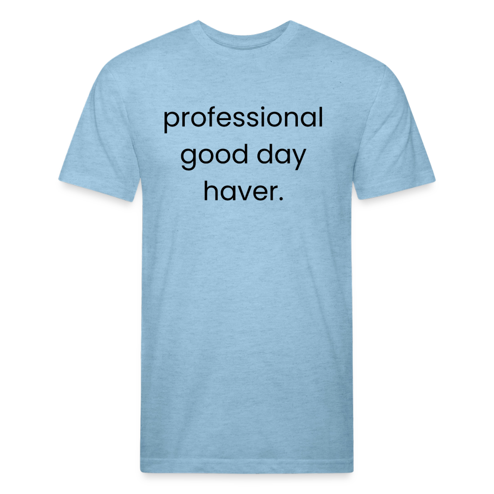 Fitted Cotton/Poly T-Shirt by Next Level - heather blue