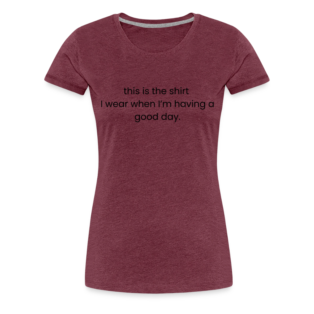 Women’s Premium T-Shirt - heather burgundy