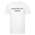 Fitted Cotton/Poly T-Shirt by Next Level - white
