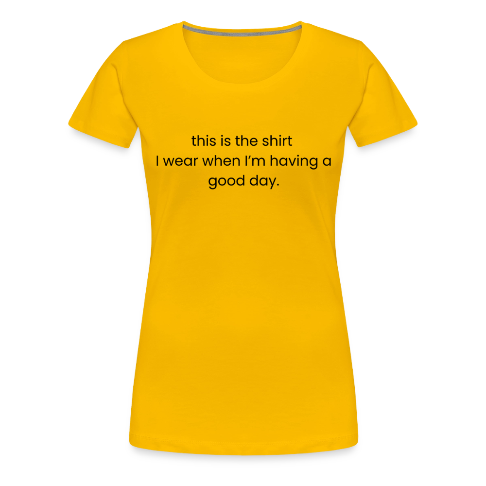 Women’s Premium T-Shirt - sun yellow