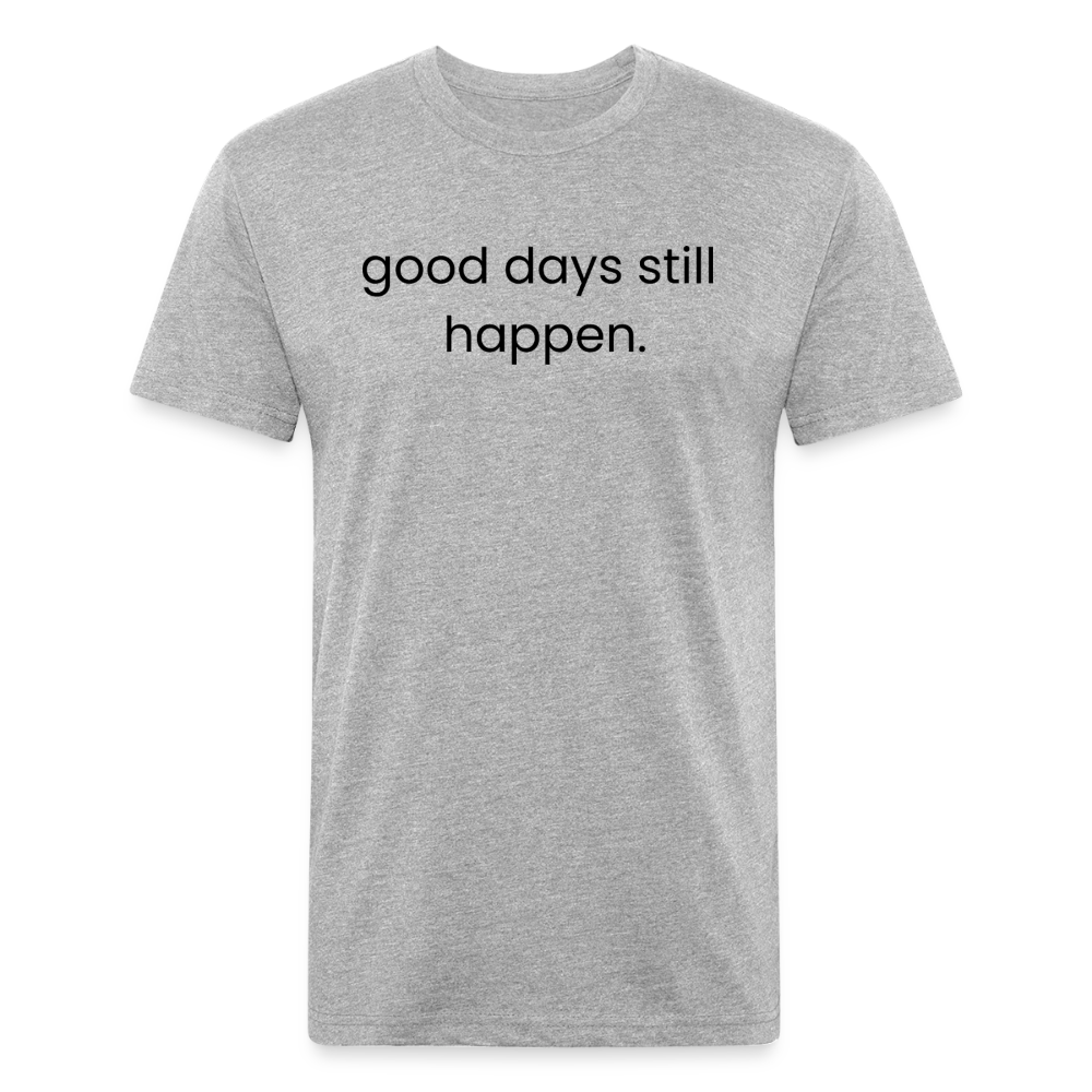Fitted Cotton/Poly T-Shirt by Next Level - heather gray