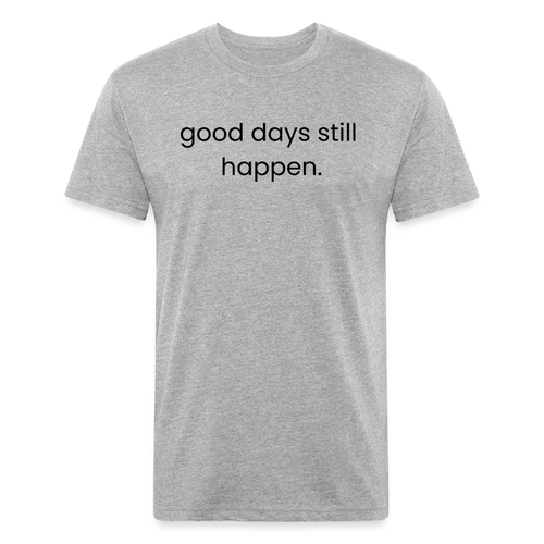 Fitted Cotton/Poly T-Shirt by Next Level - heather gray