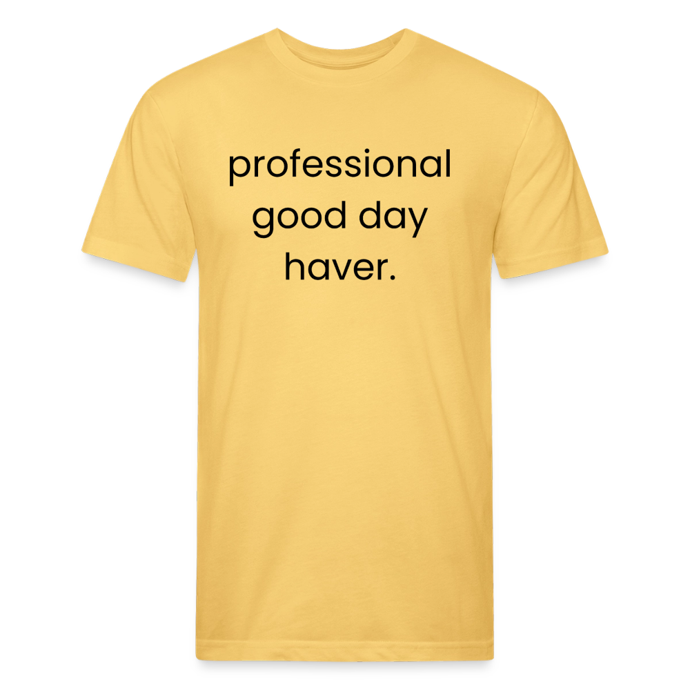 Fitted Cotton/Poly T-Shirt by Next Level - pastel yellow
