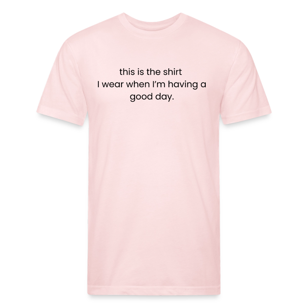 Fitted Cotton/Poly T-Shirt by Next Level - blush pink 