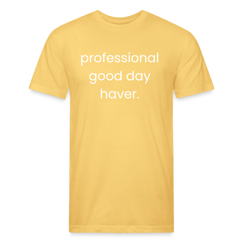 Fitted Cotton/Poly T-Shirt by Next Level - pastel yellow