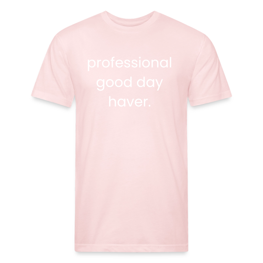 Fitted Cotton/Poly T-Shirt by Next Level - blush pink 