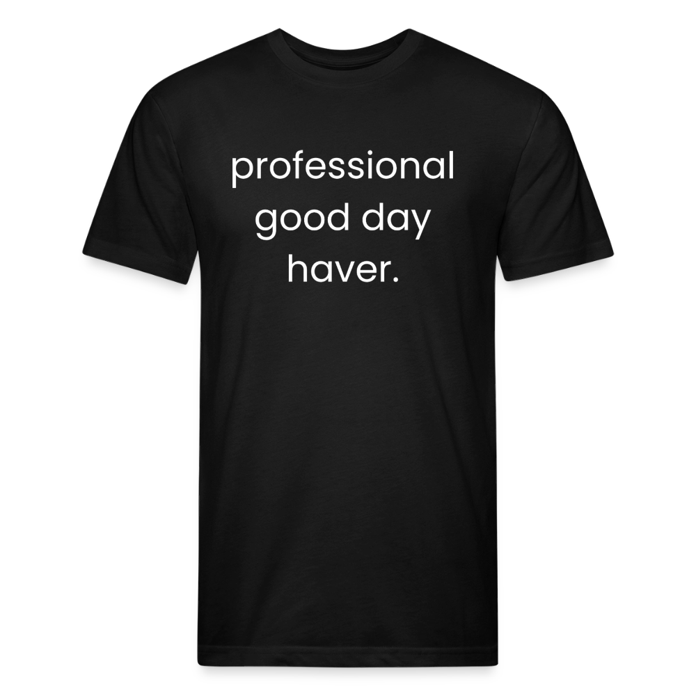 Fitted Cotton/Poly T-Shirt by Next Level - black