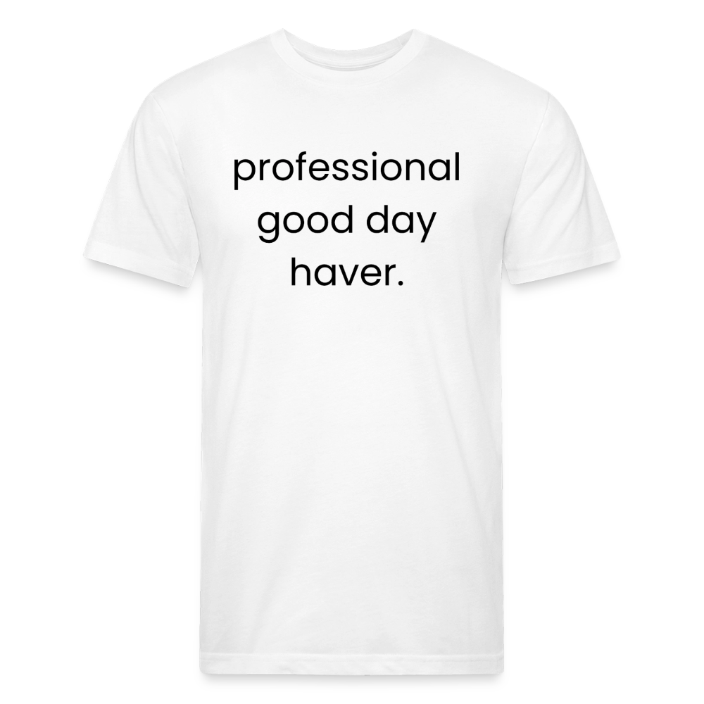 Fitted Cotton/Poly T-Shirt by Next Level - white